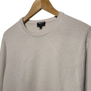 Todd Snyder Italian Merino Waffle Crew Beige Men's Size L Retail: $198 EUC